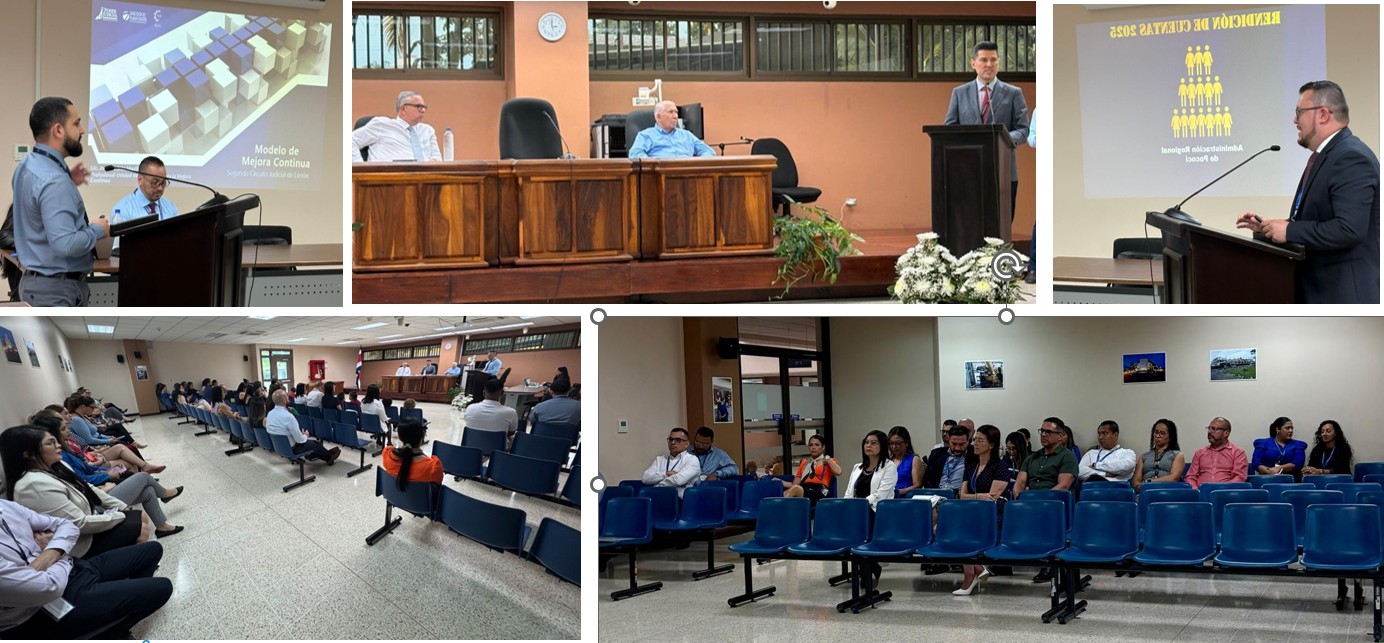 Despachos judiciales de Pococí destacan reducción de plazos en gestión desde la mejora continua